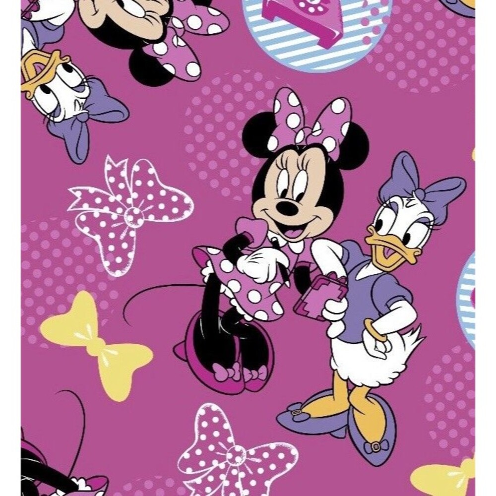 Spring Creative Disney’s Minnie Mouse & Daisy Duck Throw 1.5yds*59in Pink NWT